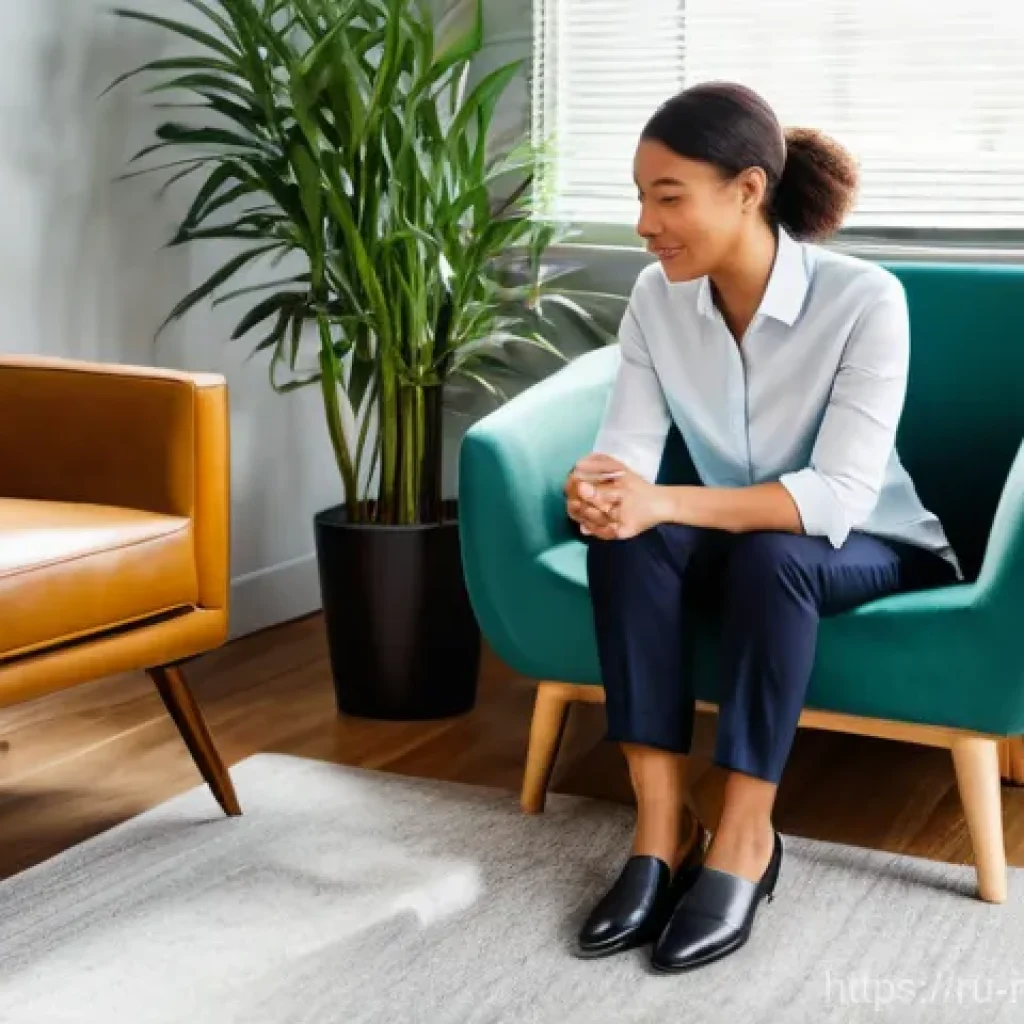 정신건강 상담사의 필수 역량 - **Prompt for Empathy and Understanding:**
    "A compassionate female psychologist in her 40s, dress...