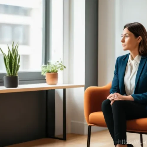 정신건강 분야 이직을 위한 자기계발 - **Prompt for Psychologist-Consultant:**
    A serene and inviting professional consultation room bat...