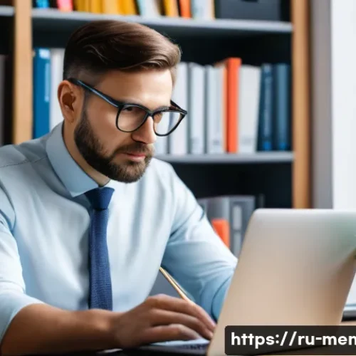 정신건강 전문가 취업 시장 동향 - A modern Russian mental health professional conducting an online therapy session via a sleek laptop ...