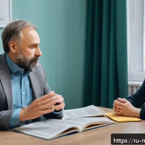 Home 30 정신건강 전문가 취업 후기 - A compassionate mental health professional conducting a therapy session in a cozy, well-lit office i...
